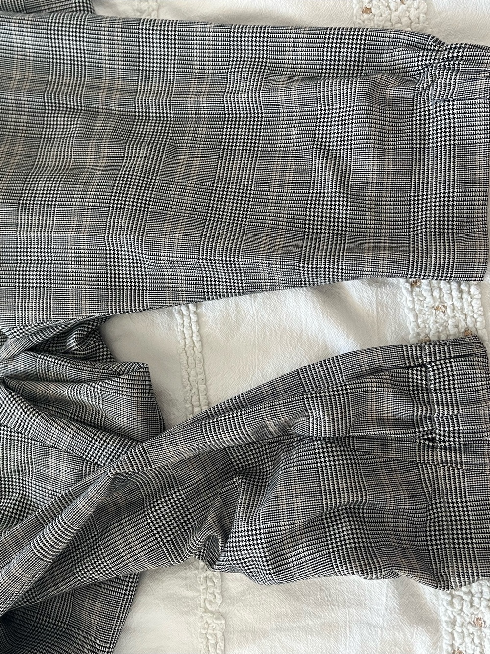 Gray Plaid Dress Pants - Picture 6 of 6